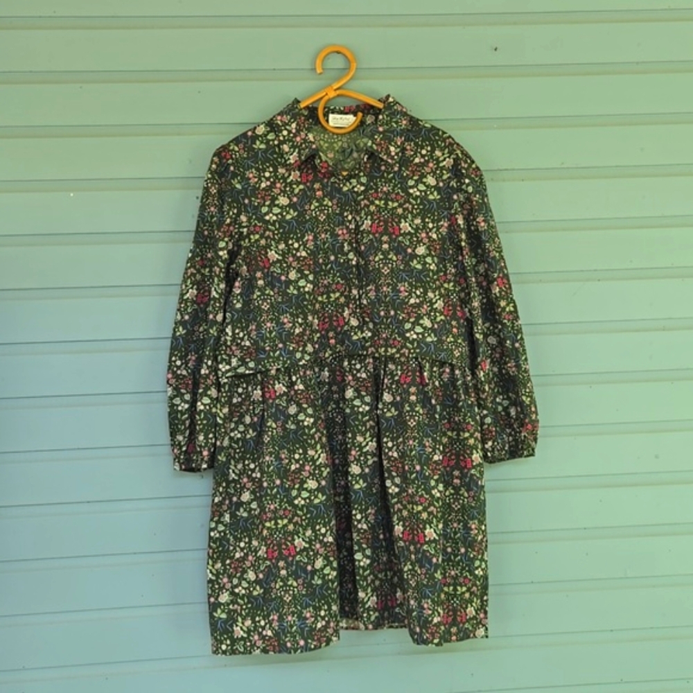 The Mint Nursing Collection Floral Long-Sleeve Dress Size Large